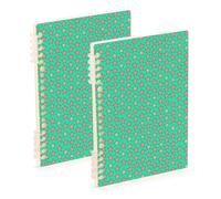 SyXIOP Cuaderno en espiral Heartstopper de tamaño A5 con estrellas de varios colores, 8.3 x 5.7 pulgadas, cuaderno rayado universitario resistente al desgaste, 60 hojas para diario y lista de tareas