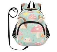 SyXIOP Cute Ears - Mochila diaria para niños y niñas, antipérdida, bolsa de juguetes con tira reflectante, safaris, bosques pastel, animales, Safaris Pastel Bosques Animales, S, Casual
