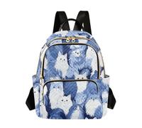 SyXIOP Divertida mochila de hombro impermeable de 12.5 pulgadas, diseño de gatos de angora turcos, color azul marino, mochila de moda para negocios, Funny Turkish Angora Cats Azul Marino, M, Casual