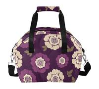 SyXIOP England Tudor - Bolsa de almuerzo impermeable para mujeres jóvenes, a prueba de fugas, con correa extraíble para el hombro, para oficina, bolsa de almuerzo para mujer