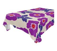 SyXIOP England Tudor - Mantel de lentejuelas color morado rosa lavable para cocina y comedor al aire libre, de 6 a 8 pies de grosor, paquete de 1, 54 x 72 pulgadas