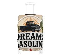 SyXIOP Funda de equipaje de tela elástica para maletero de vaquero bohemio, a prueba de arañazos, para equipaje de 18 a 32 pulgadas, Bohemian Cowboy Trunk Desert, M 22-24 in, Clásico