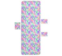 SyXIOP Funda de poliéster suave y absorbente para tumbona de playa y piscina, diseño de flores de verano de Alaska, para piscina, playa, tomar el sol, fundas para muebles de 85 x 30 pulgadas