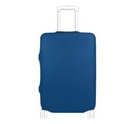 SyXIOP Funda elástica para equipaje de mano, color azul prusiano, a prueba de arañazos, para equipaje de 45,7 a 81,3 cm, azul Prusia, L 26-28 in, Clásico