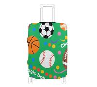 SyXIOP Funda elástica para equipaje, resistente a los arañazos, protector de maleta de 18 a 32 pulgadas, Balón de fútbol de la Copa del Mundo 2026 Good Game, S 18-20 in, Clásico