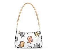 SyXIOP Happy Cute Cat - Bolso cruzado para hombre con múltiples bolsillos para el día de la madre