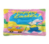 SyXIOP Happy Easter - Colchón lavable para mascotas, antideslizante, suave, cómodo, para perros grandes, jumbo, medianos y pequeños, 36 x 24 pulgadas
