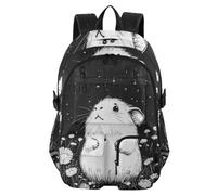 SyXIOP Mochilas de viaje, bonitas bolsas de trabajo de conejillos de indias blancas