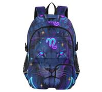 SyXIOP Mochilas de viaje para laptop, fantasía, 12 constelaciones, signos del zodíaco, Leo, mochila escolar para adolescentes y niños
