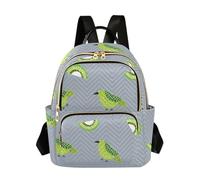 SyXIOP Oliver Jeffers Style Kiwi Jade Bird Design Green 12.5 pulgadas Mochila casual para mujer mochila de moda para viajes y trabajo, Oliver Jeffers Style Kiwi Jade Bird Design Green, M, Casual