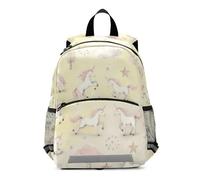 SyXIOP Pink Paradise Uncorns - Mochila 3D para niños, con clip en el pecho, para niñas, mochilas escolares para ni?os de 5 a?os