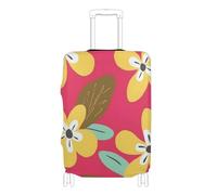 SyXIOP Simple Flowers Blossom - Funda protectora elástica grande para maleta, protector de equipaje para equipaje de 18 a 32 pulgadas, Flores simples, L 26-28 in, Clásico