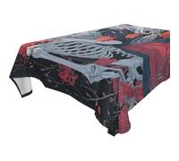 SyXIOP Skeleton Love Beauty - Mantel rectangular de anime lavable para cocina y comedor, cumpleaños, 1,8 m a 2,4 m, antiencogimiento, paquete de 1,3 x 183 cm