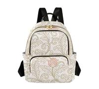 SyXIOP Vintage Pink Tulips William Morris Pattern 12.5 pulgadas convertible, mochila de trabajo de moda para laptop para viajes y trabajo, Patrón vintage de tulipanes rosas William Morris, S, Casual