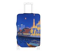 SyXIOP Welcome to Thailand - Fundas elásticas para equipaje, antiarañazos, accesorio de viaje, para equipaje de 18 a 32 pulgadas, Bienvenido a Tailandia, L 26-28 in, Clásico