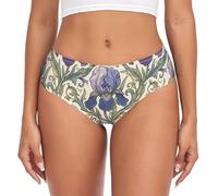 SyXIOP William Morris Style Iris Flowers Pattern - Bragas para mujer, William Morris Style Iris Flowers Pattern, M