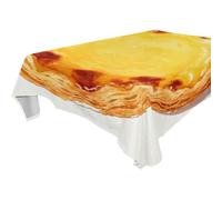 SyXIOP Yummy Egg - Mantel de lentejuelas amarillas lavable para cocina y comedor, barbacoa, 1,8 m a 2,4 m, reutilizable, protector de mesa de barbacoa, 1,8 m x 183 cm