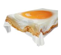 SyXIOP Yummy - Mantel de cuadros rojos escalfados lavable para cocina y comedor, decoración de otoño de 6 a 8 pies, a prueba de polvo, protector de mesa de comedor, 1 paquete, tamaño 54 x 72 pulgadas