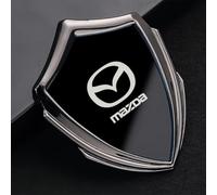 SYXWJL Coche Emblema para Mazda CX-5 2012-2017, Pegatina Logo de Coche Insignia de Metal 3D Chromo Emblema de Carrocería Coche Decoración Accessories,Black