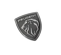 SYXWJL Coche Emblema para Peugeot 407, Pegatina Logo de Coche Insignia de Metal 3D Chromo Emblema de Carrocería Coche Decoración Accessories,Black