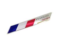 SYXWJL Coche Emblema para Peugeot Partner, Pegatina Logo de Coche Insignia de Metal 3D Chromo Emblema de Carrocería Coche Decoración Accessories,F