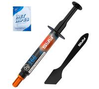 SYY CPU de pasta térmica con kit de herramientas, CPU compuesta térmica para IC/procesador/CPU/todos los refrigeradores, nueva fórmula a base de carbono, fácil de aplicar, 2 g