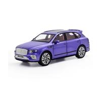SYYANFEI Fundido a Troquel 1:24 para Bentayga SUV Aleación Lujo Modelo Coche Metal Fundido Presión Vehículo Juguete Colección Pasatiempos Regalos Navideños Maqueta de Coche de Juguete(Purple)