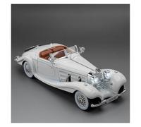 SYYANFEI Fundido a Troquel 1:24 para Mercedes-Benz 500K Modelo De Coche De Aleación Clásico Diecast Vehículo De Juguete Coleccionable Regalo Maqueta de Coche de Juguete(White)