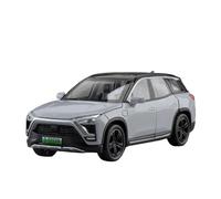 SYYANFEI Fundido a Troquel 1:32 para NIO ES8 Modelo Miniatura Coche Juguetes Aleación Diecast Vehículos Sonido Luz 6 Puertas Abiertas Regalos Maqueta de Coche de Juguete(Gray)