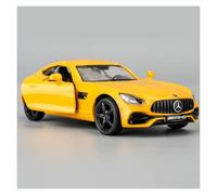SYYANFEI Fundido a Troquel 1:36 para RMZCITY Benz GT Aleación Dinámica Acabado Modelo De Coche Hobby Coleccionismo Regalos Maqueta de Coche de Juguete(Yellow)