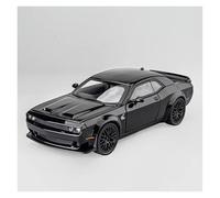 SYYANFEI Fundido a Troquel Dodge Challenger Hellcat - Coche De Juguete Aleación A Escala 1/32 con Sonido Y Luz Niños Y Niñas Maqueta de Coche de Juguete(Negro)