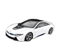 SYYANFEI Maqueta de Coche de Juguete 1:24 para BMW I8 Blanco Negro Rojo Azul Edición Deluxe Juego De Pasatiempo Modelo De Aleación Coche Adornos Escritorio Fundido a Troquel(White)
