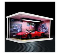 SYYANFEI Maqueta de Coche de Juguete 1:24 para Ferrari SP3 con Caja Presentación Coches Fundición Presión Vehículos Metal Exhibición Conmemorativa Coleccionista Fundido a Troquel