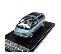 SYYANFEI Miniatur Motorfahrzeug-Modelle 1:64 para Toyota Bullet Previa Modelo Miniatura para Aficionados Colección De Coches Adornos De Metal Juguete De Regalo Spielzeugauto(Azul)