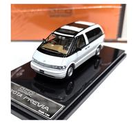 SYYANFEI Miniatur Motorfahrzeug-Modelle 1:64 para Toyota Bullet Previa Modelo Miniatura para Aficionados Colección De Coches Adornos De Metal Juguete De Regalo Spielzeugauto(White)