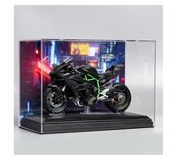 SYYANFEI Motos Miniatura Juguete 1:12 Kawasaki H2R Aleación Motocicleta Juguetes Diecast Miniatura Coche Rueda Delantera Dirección Moto Regalo Ltd Edition ColecciónDecoración(Black-B)