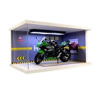 SYYANFEI Motos Miniatura Juguete 1:12 para Kawasaki 400 Aleación Motocross Modelo De Motocicleta Juguete Colección De Autos Regalo Adornos Estáticos Ltd Edition ColecciónDecoración(Negro)