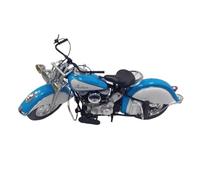 SYYANFEI Motos Miniatura Juguete 1:6 para Motocicleta India Vintage Aleación Fundida Presión Modelo Vehículo Juguetes Colección Clásica Exhibición Regalos Ltd Edition ColecciónDecoración(Azul)