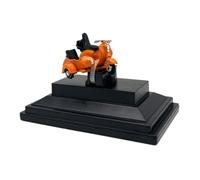 SYYANFEI Motos Miniatura Juguete 1:76 para Mini Motocicleta Británica De Aleación De Oro Modelo De Simulación Colección De Adornos Joyería Ltd Edition ColecciónDecoración(Naranja)