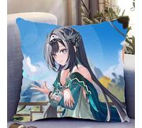 SYYNB Almohada de Peluche para Impact LAN YAN, Cojín de Dibujos Animados de Doble Cara para Decoración del Hogar y Coches,E 60 * 60CM