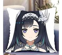 SYYNB Almohada de Peluche para Impact LAN YAN, Cojín de Dibujos Animados de Doble Cara para Decoración del Hogar y Coches,E 60 * 60CM