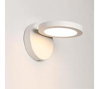 SYZMA Aplique de pared LED Lámpara de pared Interior moderno Lámpara Iluminación de Pared Aluminio Regulable, DIY Luz Giratorio hasta 350°[Clase de eficiencia energética A++] (A 7W 12CM)