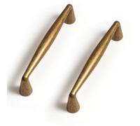 SYZOW 6 Piezas Manija de Gabinete de vintage bronce, Tiradores Cocina 96mm, tiradores de cocina bronce- Manillas Asas para Tiradores Muebles