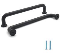 SYZOW 6 piezas Tiradores Negro Armario Tiradores Para Cocina 192mm, Manija de Gabinete Manijas de Morden de Muebles
