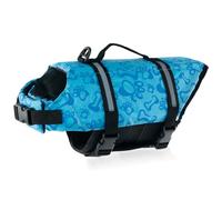 Syzplnwy Chaleco salvavidas para perro, chaleco flotante de aleta de tiburón para nadar y navegar, chaleco de natación flotante ajustable con asa de rescate para perros y gatos pequeños, medianos y