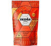 SYZYGY FOOD - Ashwagandha KSM-66® Ecológica 600mg - 60 Cápsulas para 60 Días - Sin Excipientes - 30mg Withanólidos - Withania Somnifera - Vegano - Certificación Ecológica - Fabricado en España