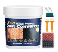 SZ-KARIDGE 2 en 1 convertidor de óxido e imprimación de metal, 1 kg de pintura antioxidante para metal, eliminador de óxido y sellado ultra automático, revestimiento antioxidante duradero, resistente