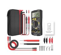 SZ08 Professional Digital Multimeter Ultra-thin Storage Meter Auto Voltmeter AC DC 220V Resistance Handhold Testers(SZ08 Black Pro)