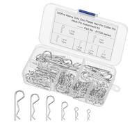 Szaboviktoria 100 Piezas pasadores metalicos,Pasadores Partidos, R Clips de Retención, Pasadores de Chaveta, Cabello Enganche Pin de Fijación para Remolque Tractor Camión