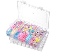 Szaboviktoria 2PCS Cajas de Clasificación con 24 Compartimentos - Caja de Almacenamiento para Pequeños Elementos, adecuada para Materiales de Manualidades, Herramientas de Costura, Joyería